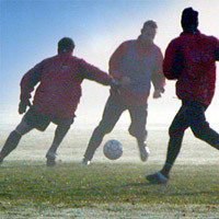 Fußballer beim Spiel