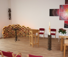 Bild in der Kirche der JVA Meppen